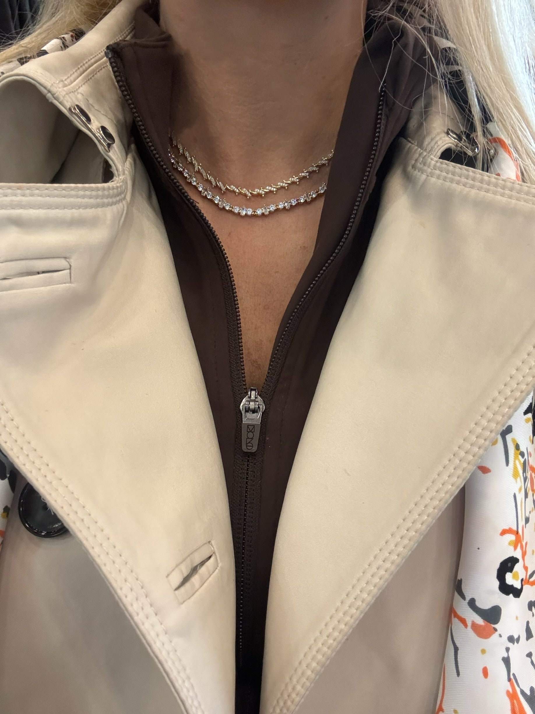 Burgu twist shine 925 ayar gümüş gold kolye