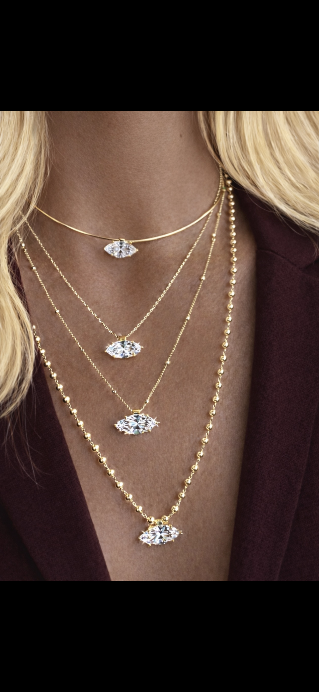 Royal Choker oval kolye