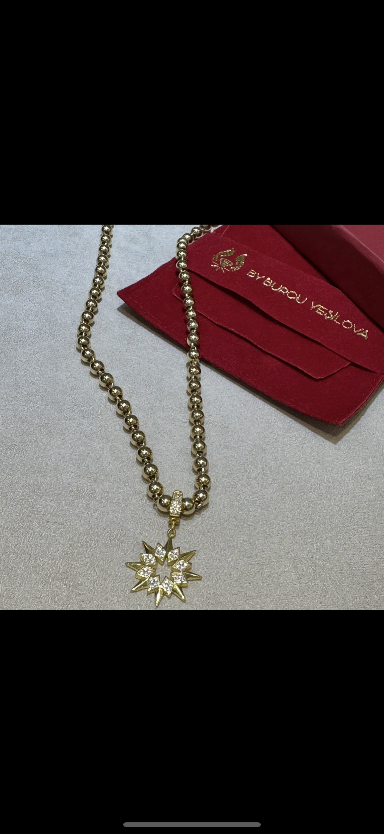 Charm uclu 925 ayar kolye 50 cm